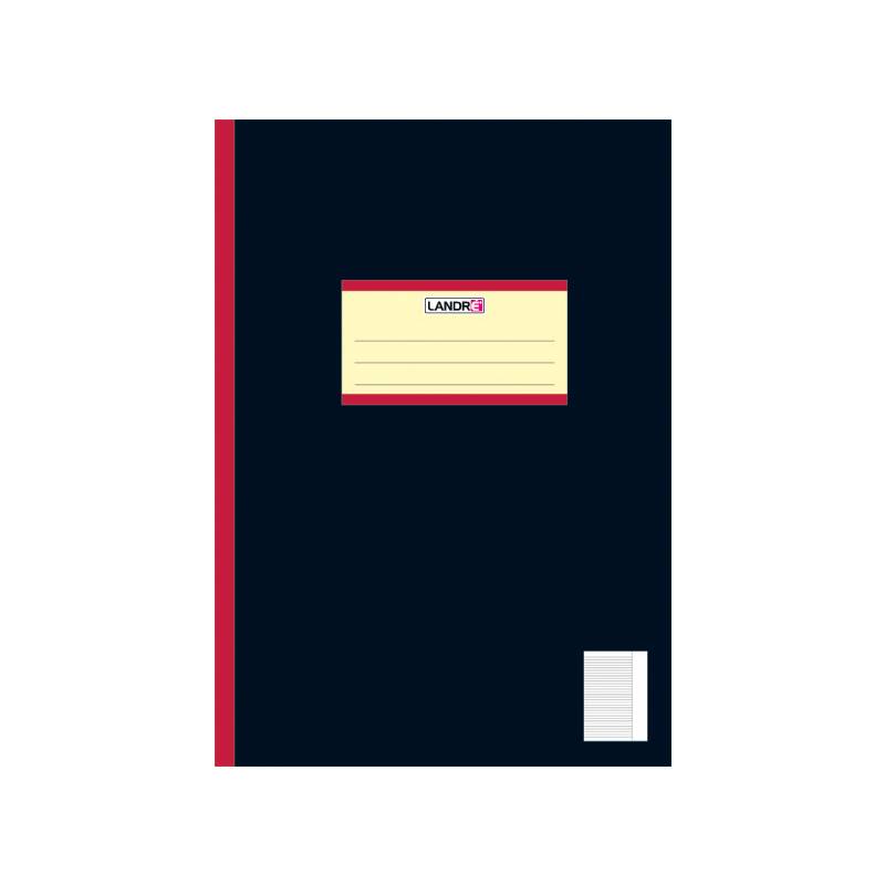 LANDRÉ Oberschulheft DIN A4, liniert, weißer Rand rechts