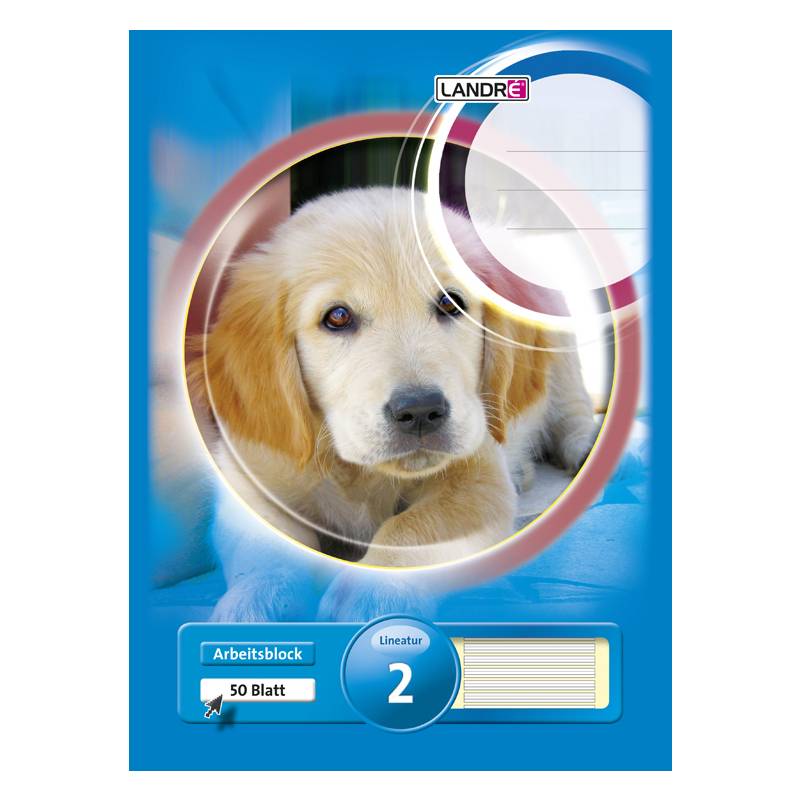 LANDRÉ Arbeitsblock "pro terra", DIN A4, Lineatur 2