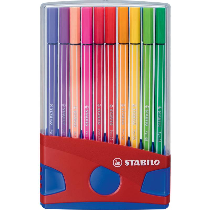 STABILO Fasermaler Pen 68, 20er ColorParade, rot