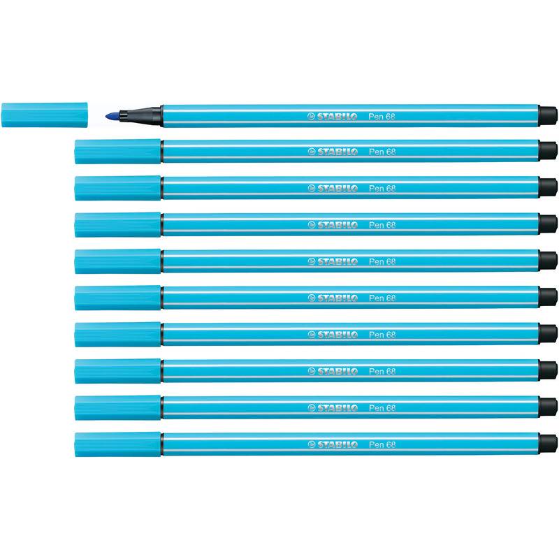 STABILO Fasermaler Pen 68, azurblau