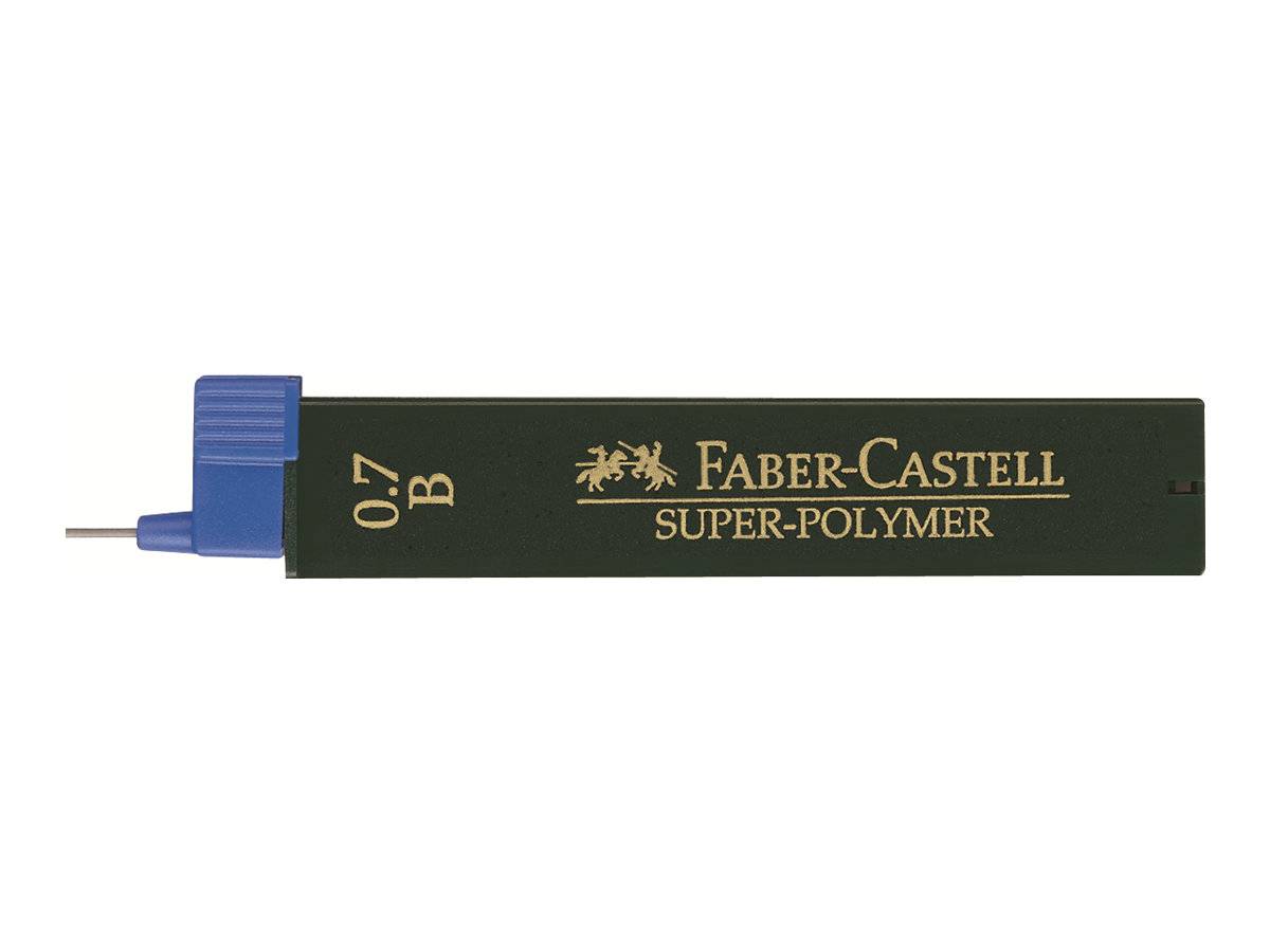 Faber-Castell Super-Polymer - Bleistiftmine - B - 0.7 mm (Packung mit 12)
