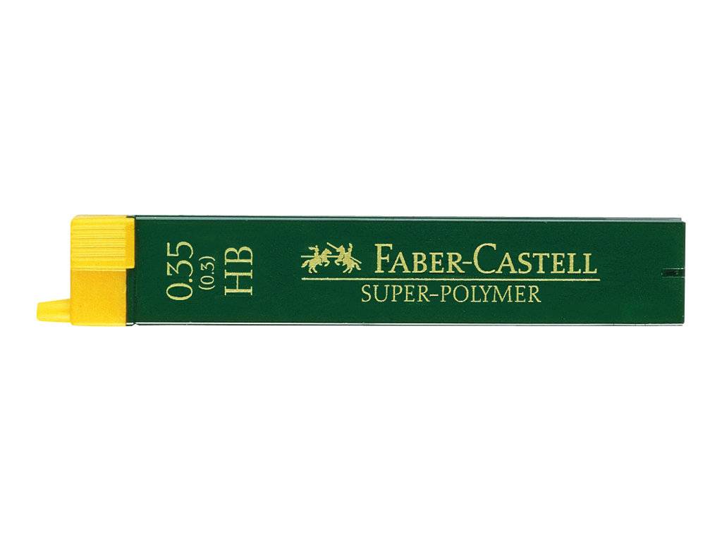 FABER-CASTELL Super-Polymer - Bleistiftmine - HB - 0.35 mm (Packung mit 12)