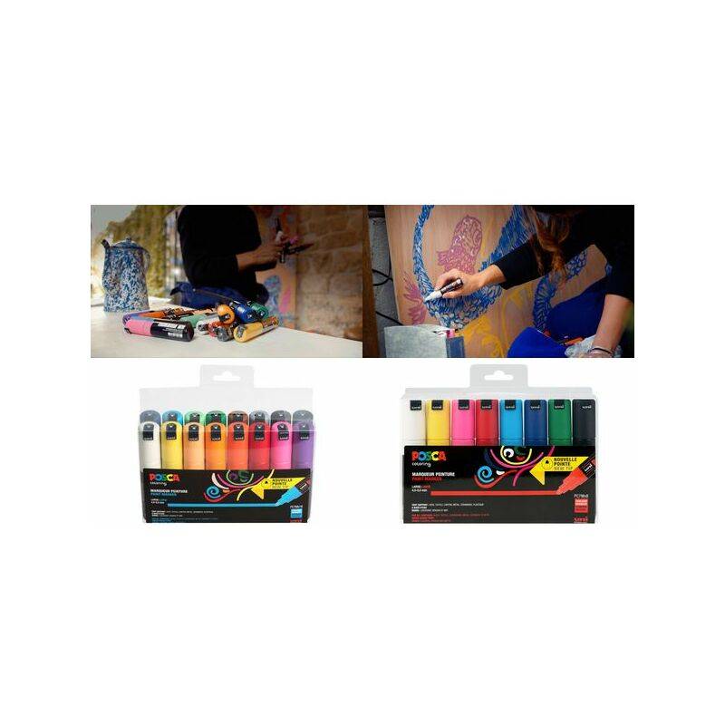 POSCA Pigmentmarker PC-7M, 8er Etui