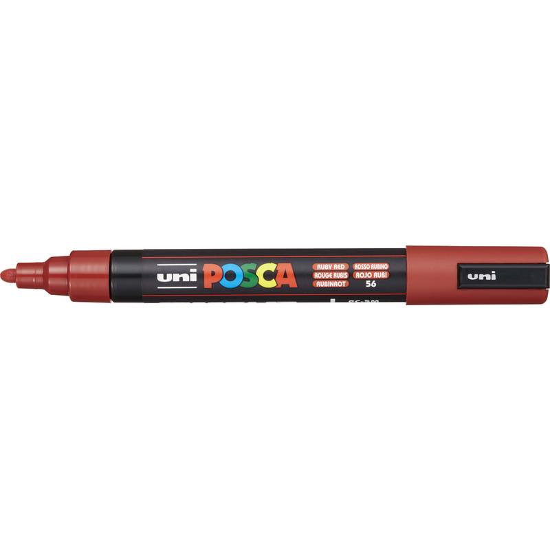 POSCA Pigmentmarker PC-5M, rubinrot