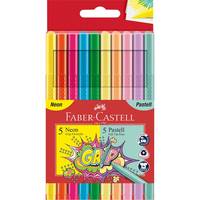 FABER-CASTELL 10 Grip Filzstifte farbsortiert - 10er
