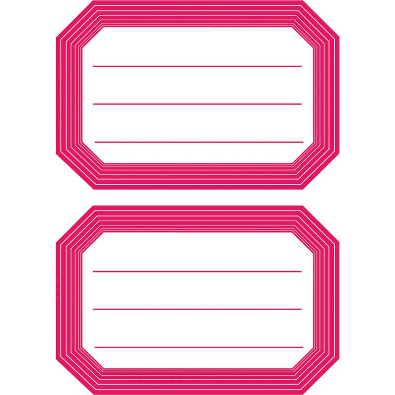 HERMA Buchetiketten, rote Randgestaltung, 82 x 55 mm