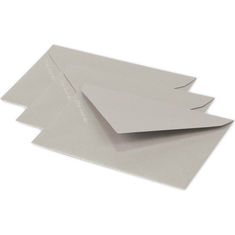 Pollen by Clairefontaine Briefumschlag Mini, silber
