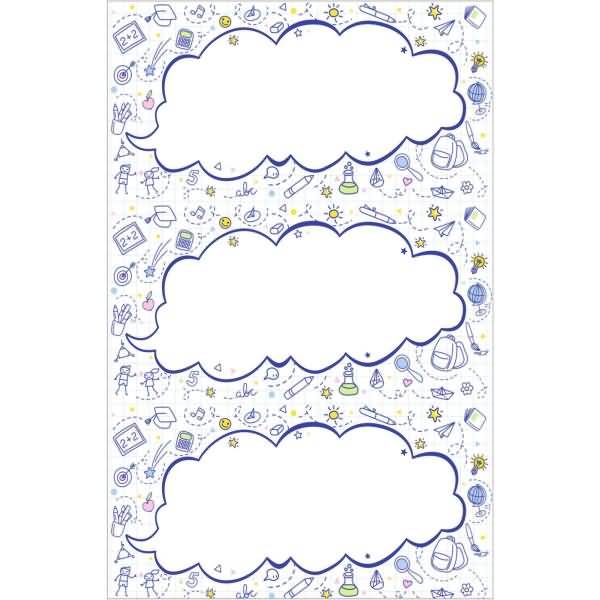 Buchetiketten Motiv 6 3 Blatt Back to school