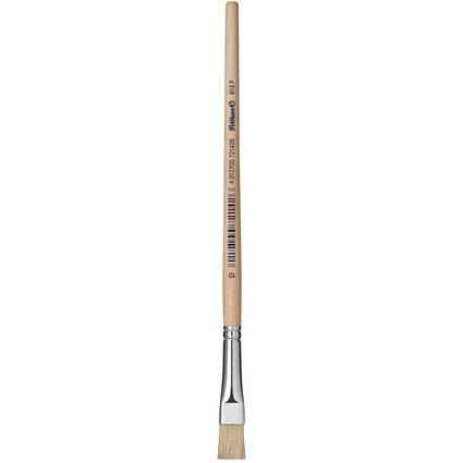 Pelikan Borstenpinsel 613 F, Gr. 4, unlackierter Holzstiel