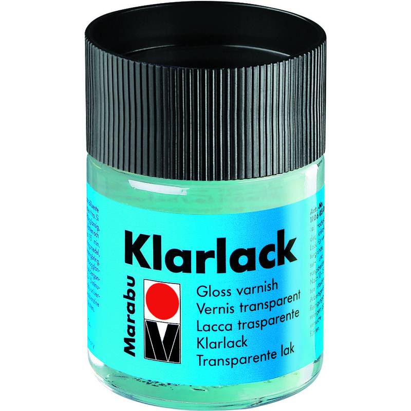 Marabu Klarlack, hochglänzend, 50 ml, im Glas