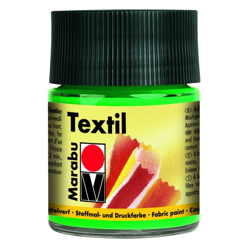 Marabu Textilfarbe "Textil", hellgrün, 50 ml, im Glas