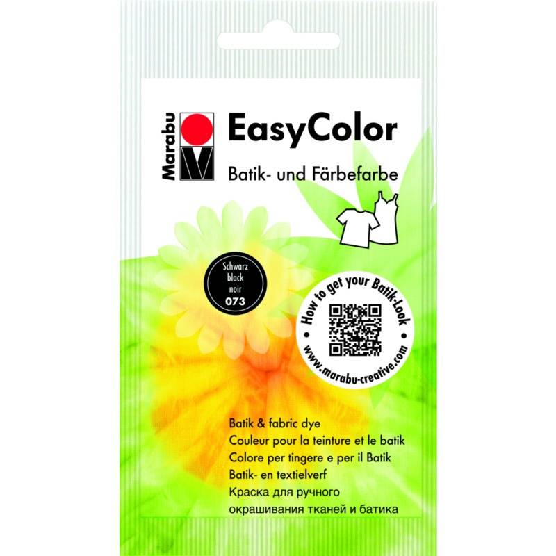 Marabu Batik- und Färbefarbe "EasyColor", 25 g, schwarz