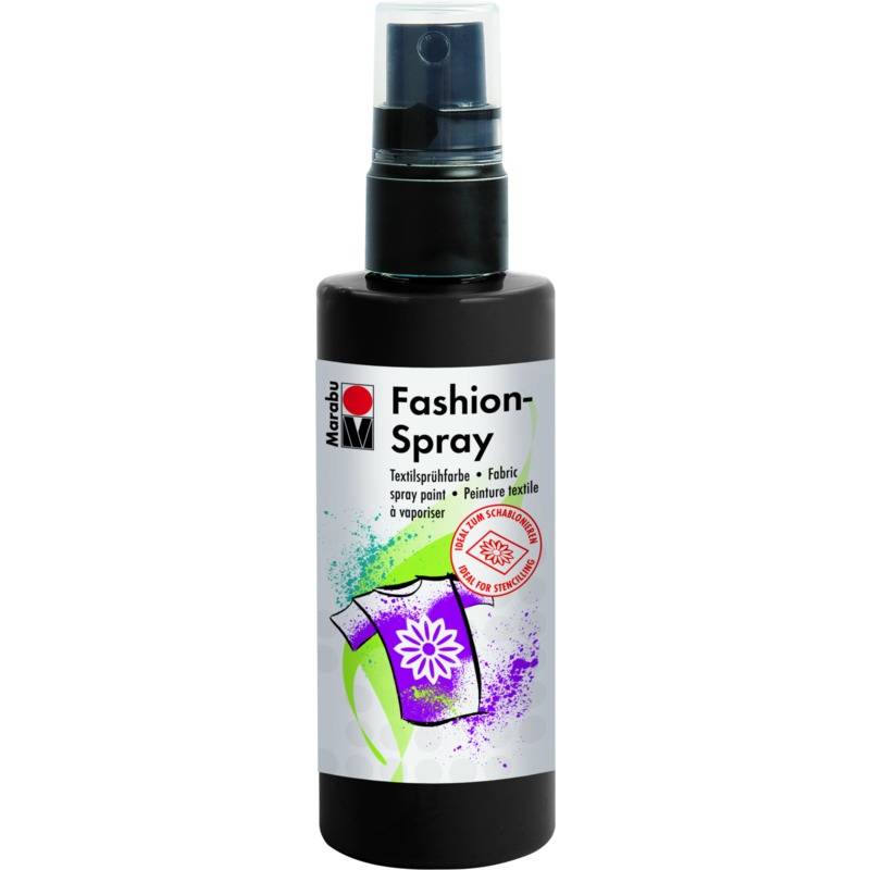 Marabu Textilsprühfarbe "Fashion-Spray", schwarz, 100 ml