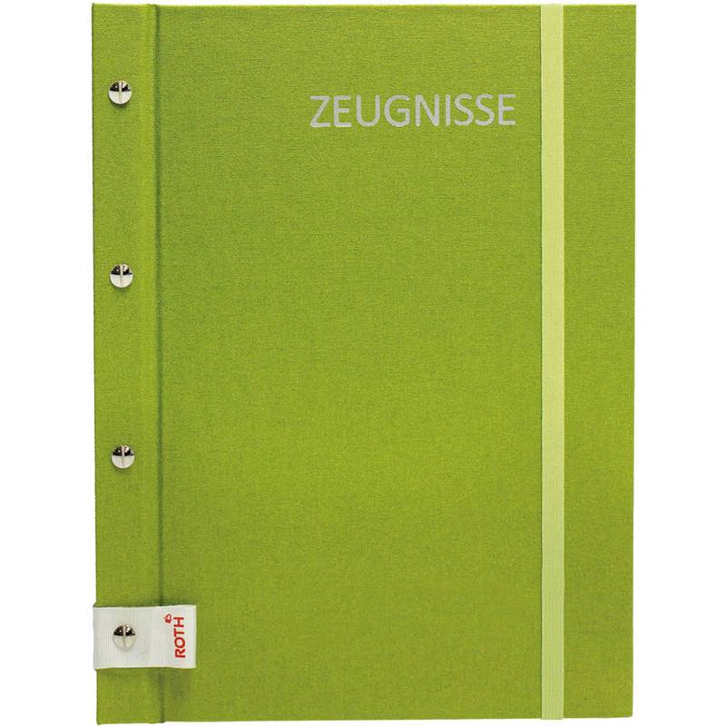 ROTH Zeugnismappe Metallium mit Buchschrauben, grün