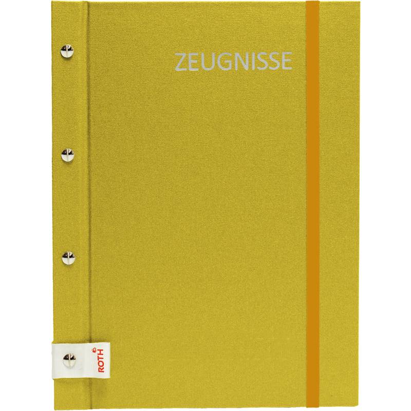 ROTH Zeugnismappe Metallium mit Buchschrauben, gold