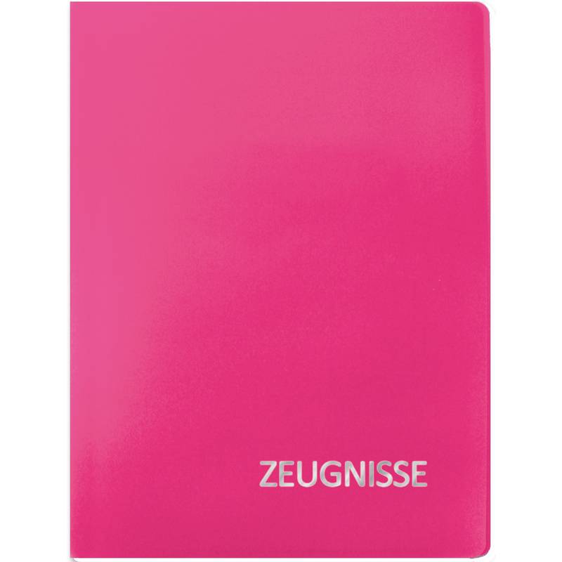 ROTH Zeugnismappe Basic, aus PP, DIN A4, magenta
