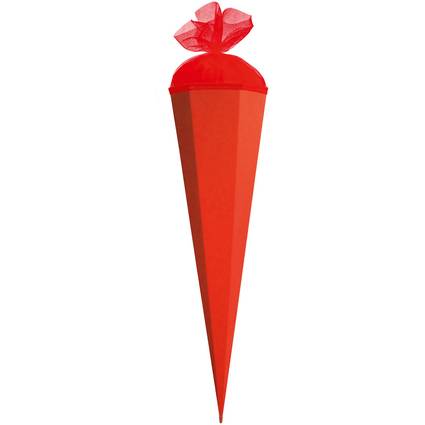 ROTH Bastelschultüte mit Verschluss, 850 mm, rot