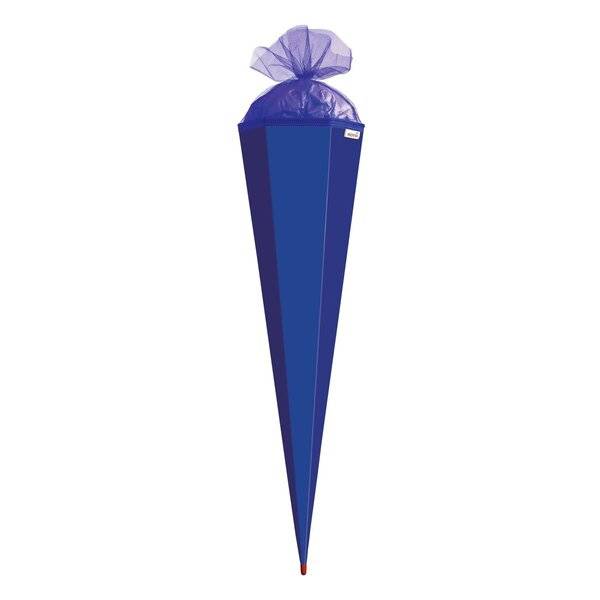 Bastel-Schultüte ultramarin - eckig 85 cm
