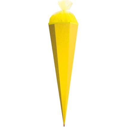ROTH Bastelschultüte mit Verschluss, 850 mm, gelb
