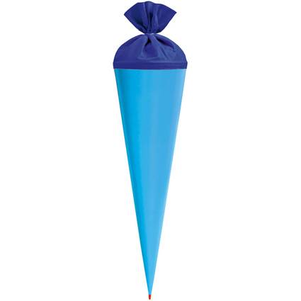 ROTH Bastelschultüte mit Verschluss, 700 mm, pazifikblau
