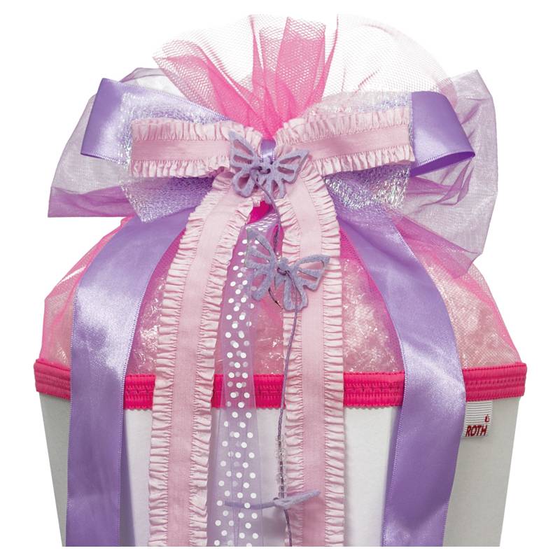 ROTH Schultütenschleife "Butterfly", lila