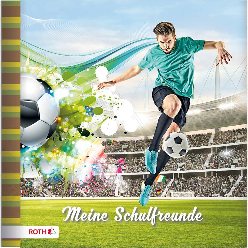 ROTH Freundebuch "Fußballstar", 165 x 165 mm, 64 Seiten