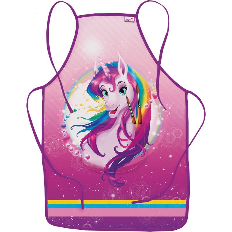 ROTH Malschürze "Einhornportrait", mit Bauchtasche
