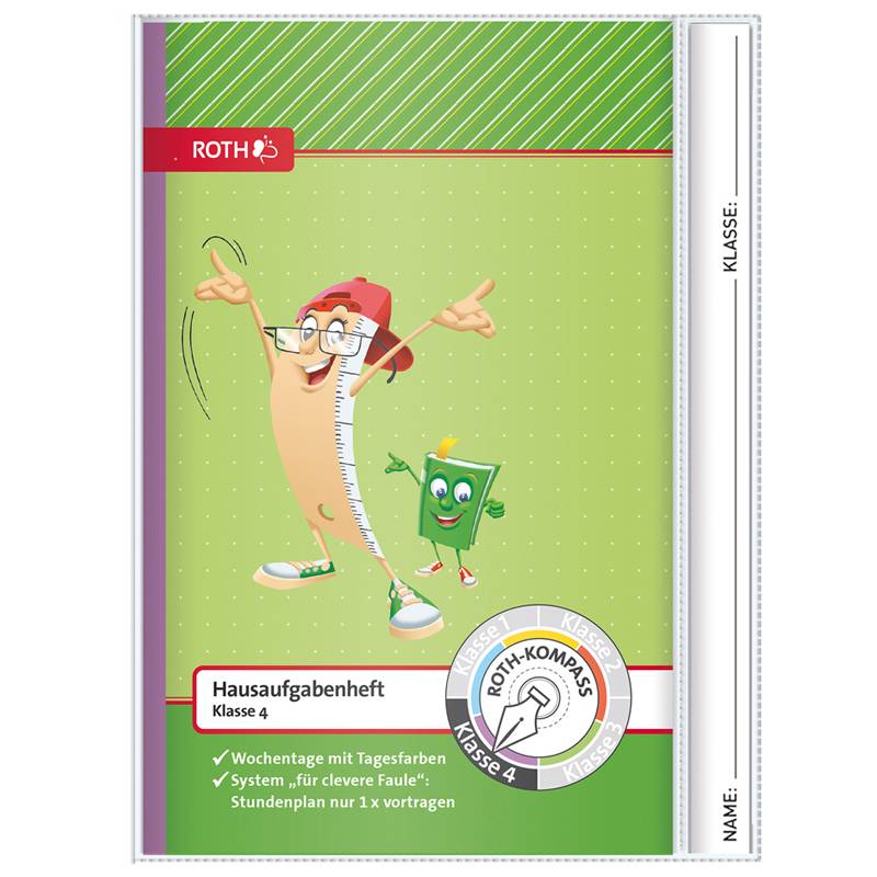 ROTH Hausaufgabenheft Kompass, 4. Klasse, DIN A5