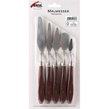 KREUL Malmesser sortiert, 5er-Set