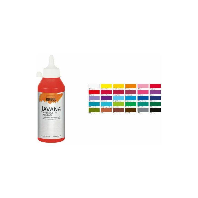 KREUL Textilfarbe JAVANA, karminrot, 250 ml