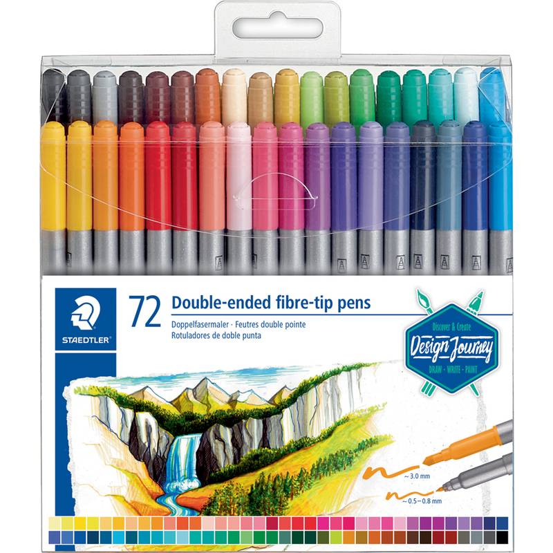 Doppelfasermaler Twin-tip pen VE=72 Farben