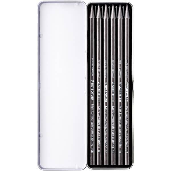 Graphitstift Mars Lumograph pure graphite 100G 2mm VE=6 Stück