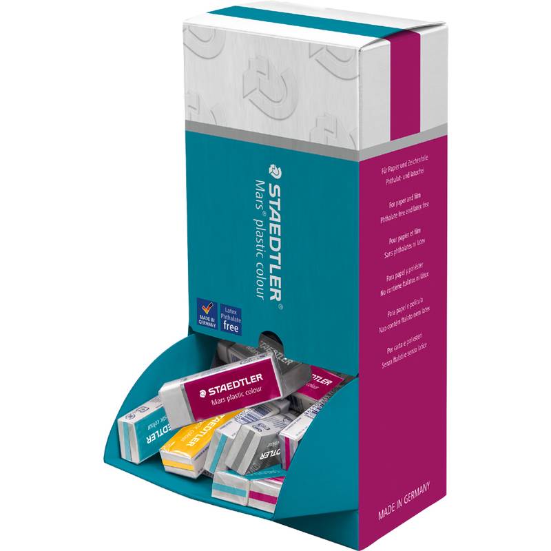 STAEDTLER Kunststoff-Radierer Mars plastic colour, Display