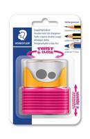 Staedtler 513 007, Manueller Bleistiftspitzer, Beere, Gelb, 1,12 cm, 8,2 mm