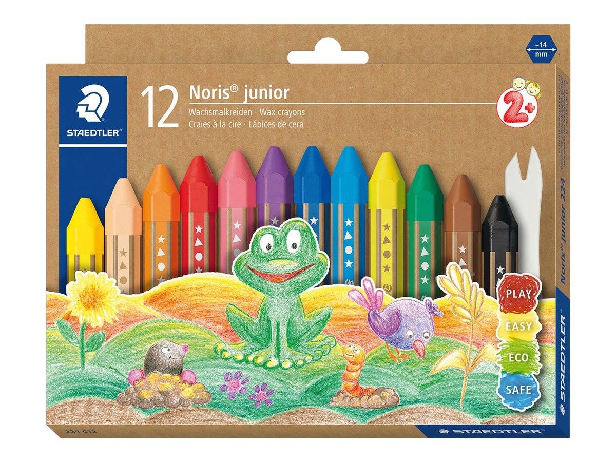 STAEDTLER Noris junior 224 - Farbstift - Wachs - gemischte Farben (Packung mit 12)