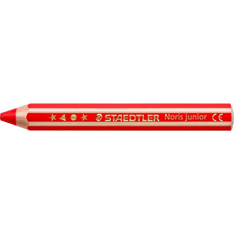 STAEDTLER Hexagonal-Buntstift Noris junior, rot