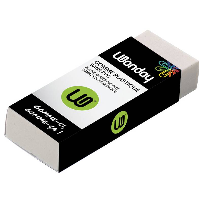 Wonday Kunststoff-Radierer, (B)60 x (T)21 x (H)11 mm