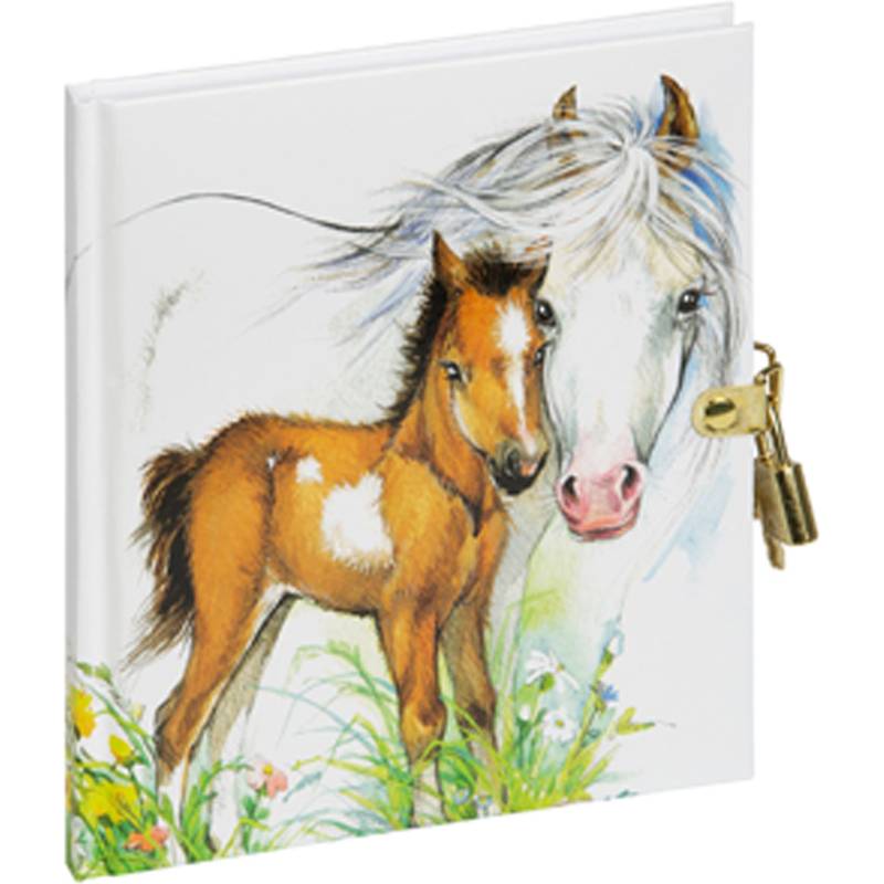 PAGNA Tagebuch "Süßes Fohlen", 128 Blatt, mit Schloss