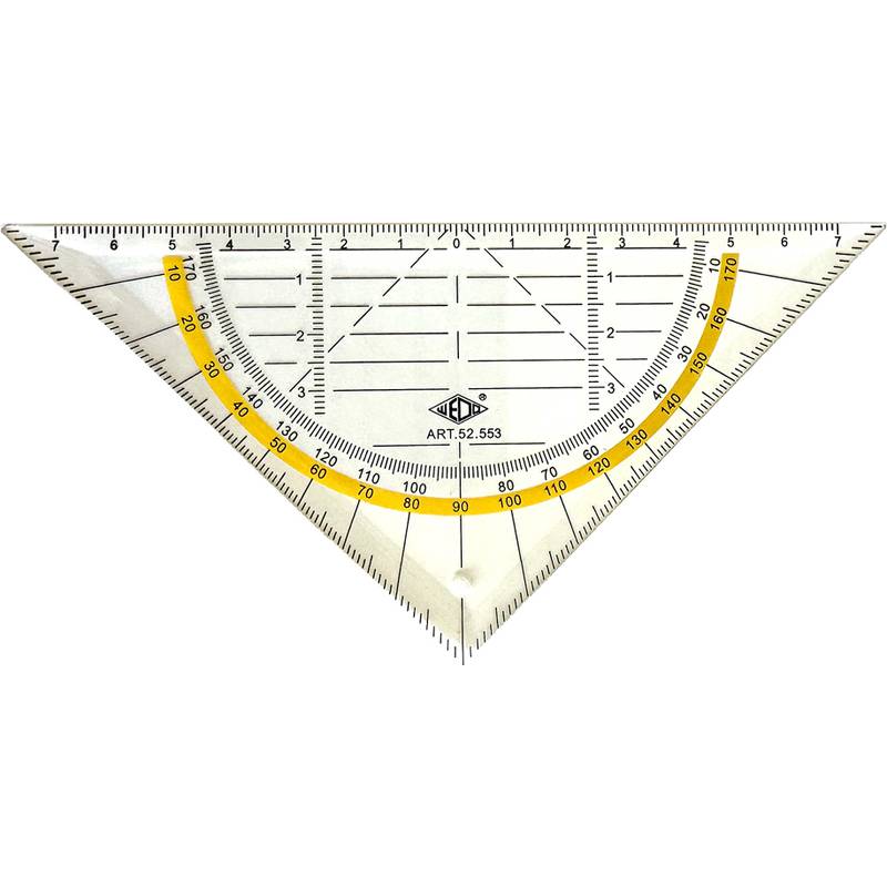 WEDO Geometriedreieck, flexibel, Hypotenuse 160 mm