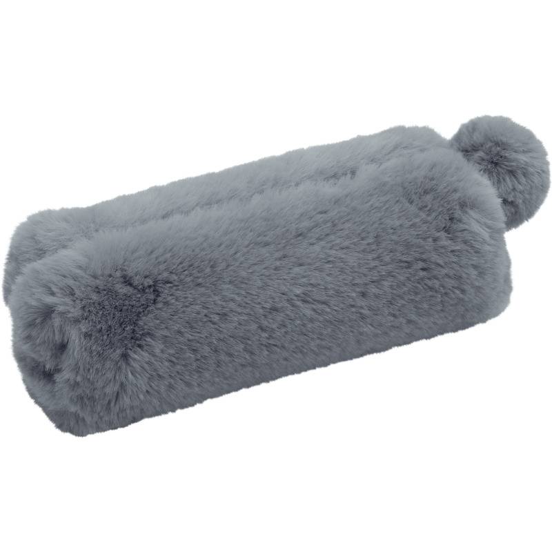 WEDO Schlamper-Etui "FLUFFY", aus Plüsch, blaugrau
