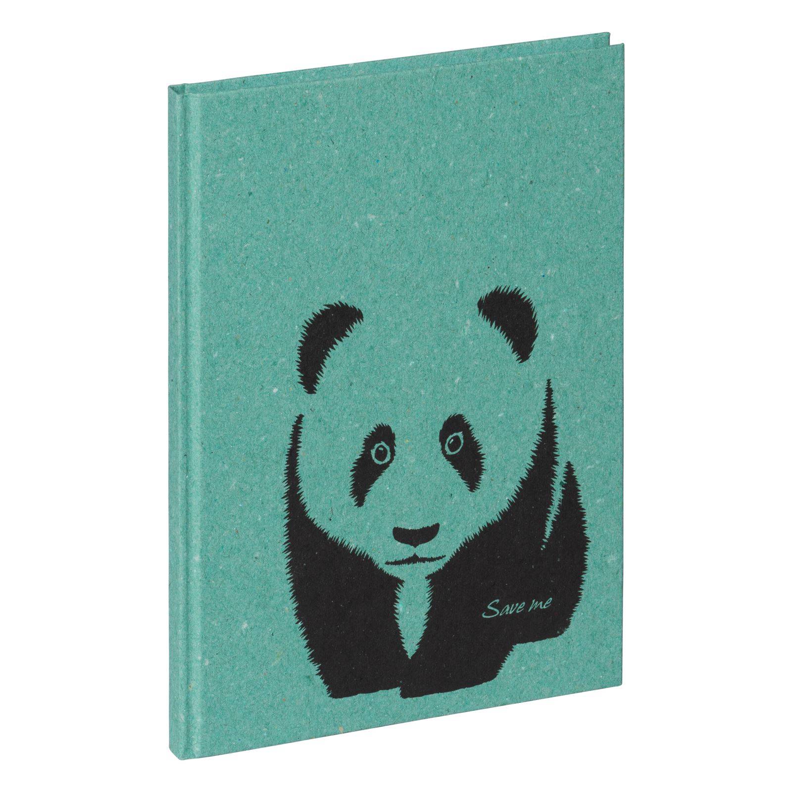 Pagna Save me Panda, Abbildung, Mintfarbe, A5, 128 Blätter, Punktgitter-Papier, Hardcover
