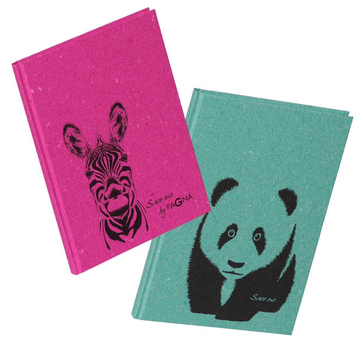Pagna Save me Panda, Abbildung, Mintfarbe, A5, 128 Blätter, Punktgitter-Papier, Hardcover