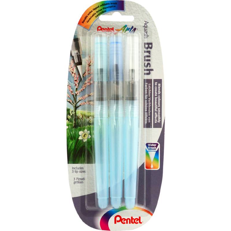 PentelArts Aquash Pinselstift, Inhalt: 7 ml, 3er Set