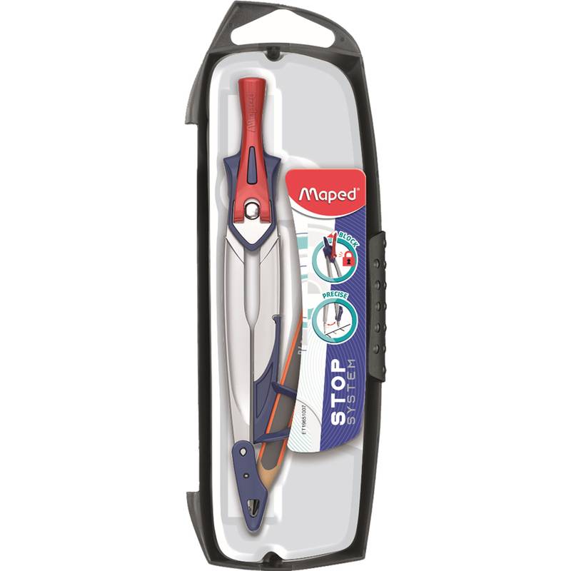 Maped Zirkelkasten Stop System mit Adapterring, sortiert