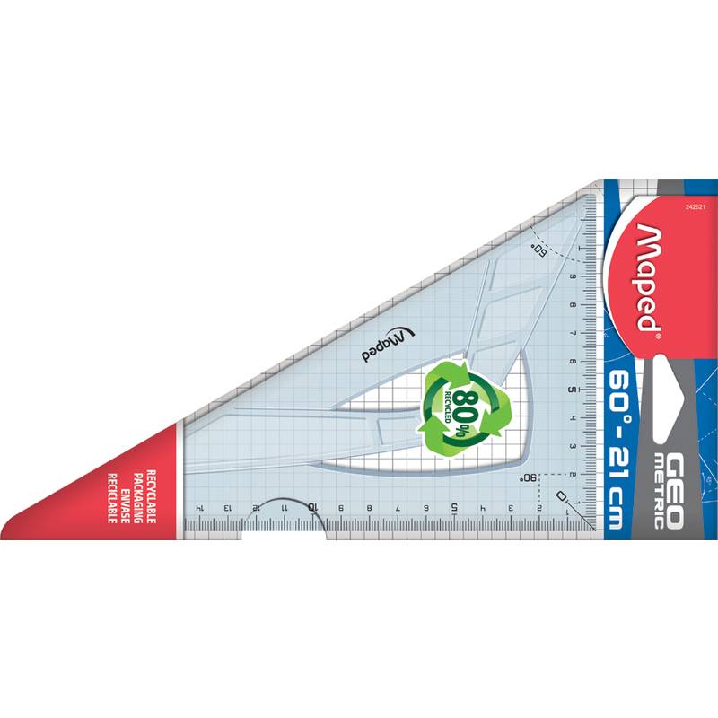 Maped Zeichendreieck Geometric 60 Grad, Kathetenlänge:210 mm