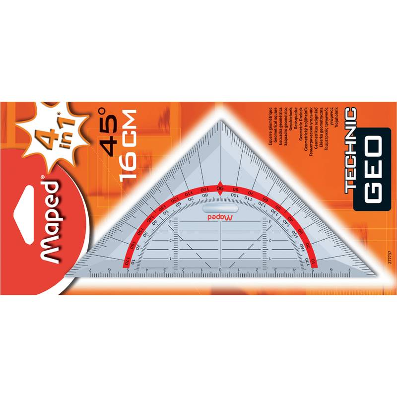 Maped Geometriedreieck Technic, Hypotenuse: 160 mm