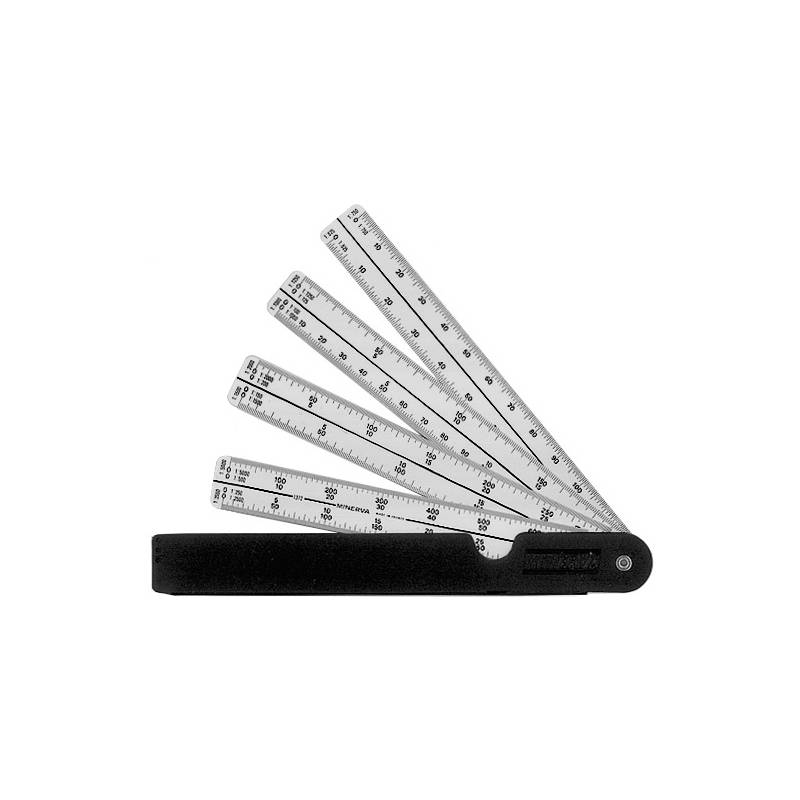 MINERVA Maßstab Architekt, faltbar, aus Kunststoff