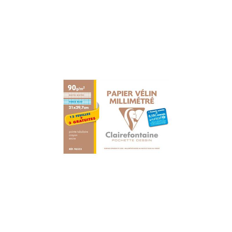Clairefontaine Millimeterpapier, DIN A4, Aktionspack