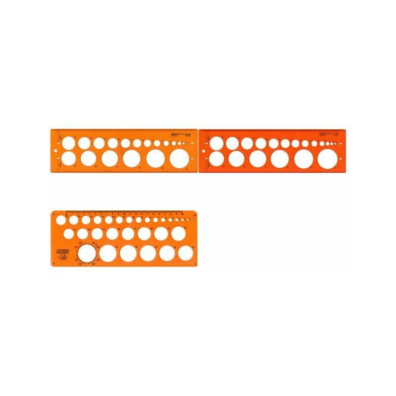 MINERVA Kreisschablone 18, Kreise von 1-30 mm