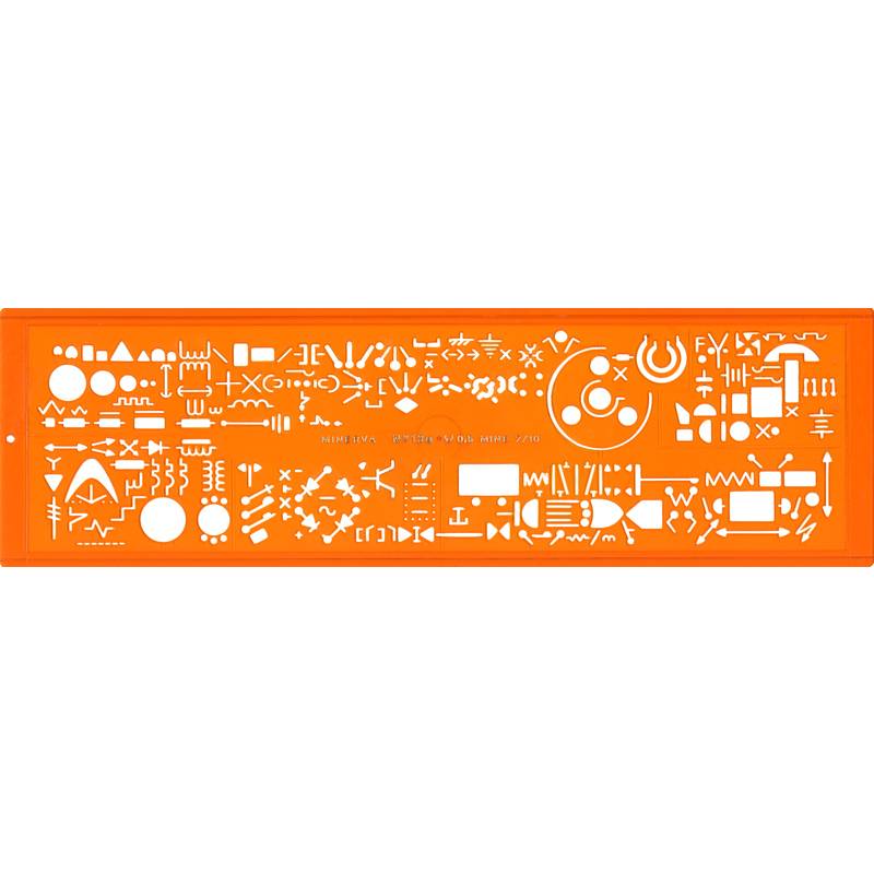 MINERVA Schriftschablone Electrographe, 13 A, NF Norm